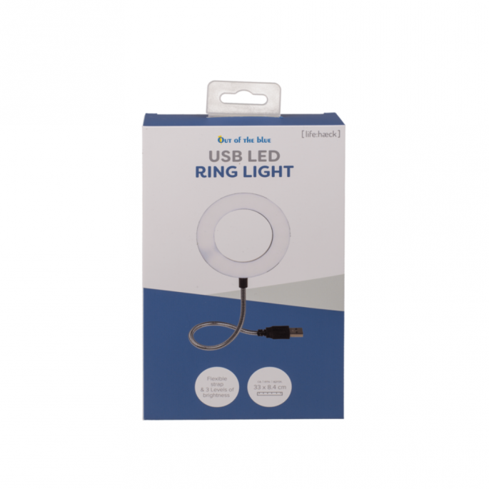 Ring licht LED - in doos - USB - Kies het perfecte licht voor elke situatie - Flexibele kabel - 33 x 8,4 cm