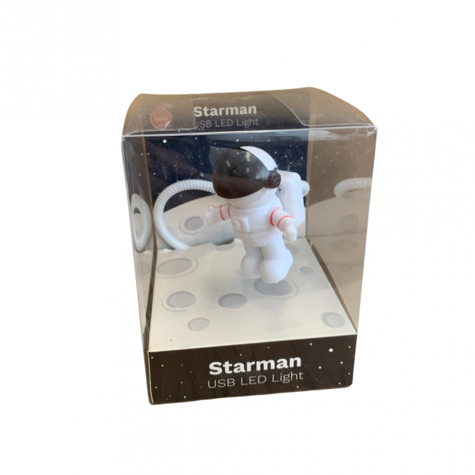Verlicht je werkruimte met deze leuke USB-astronaut - USB Light - Starman - White - 5V - Plastic - astronaut - in doos