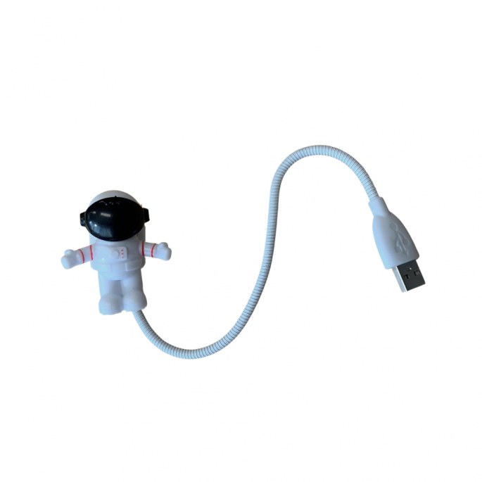 Laat deze USB-astronaut je weg verlichten - Starman in het wit - USB Light - USB astronaut