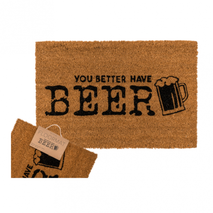 Vloermat, You Better Have Beer - 60 x 40 cm - Floormat, You Better Have Beer

