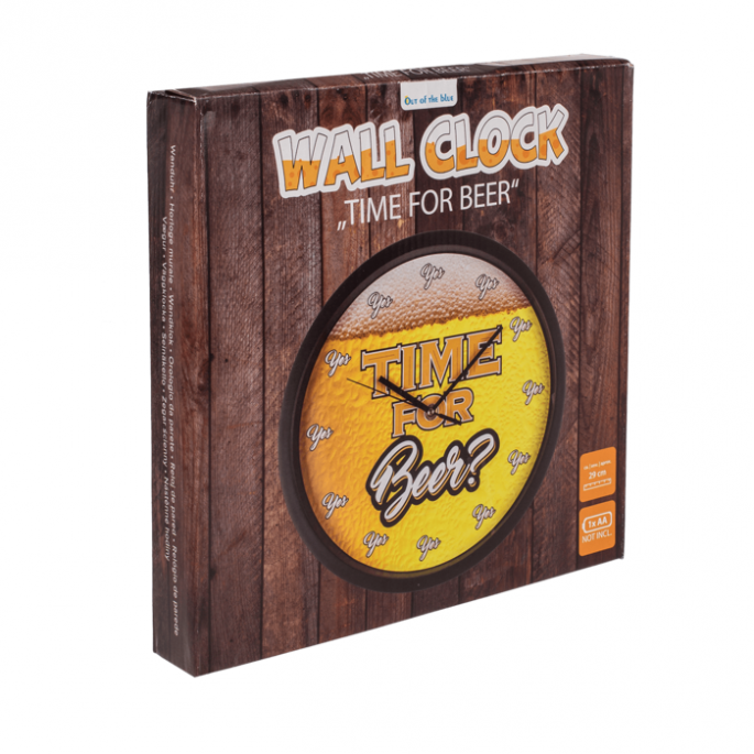Wandklok - Time for Beer