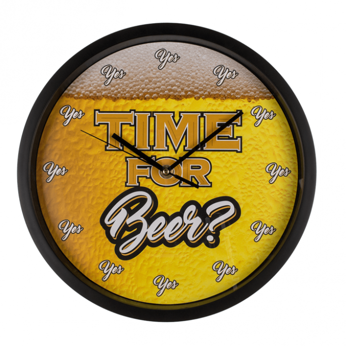 Wandklok - Time for Beer