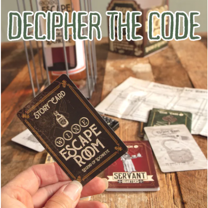 Wijn escape room legend of lockeye - Gezelschapsspel volwassenen - Leuke spellen
