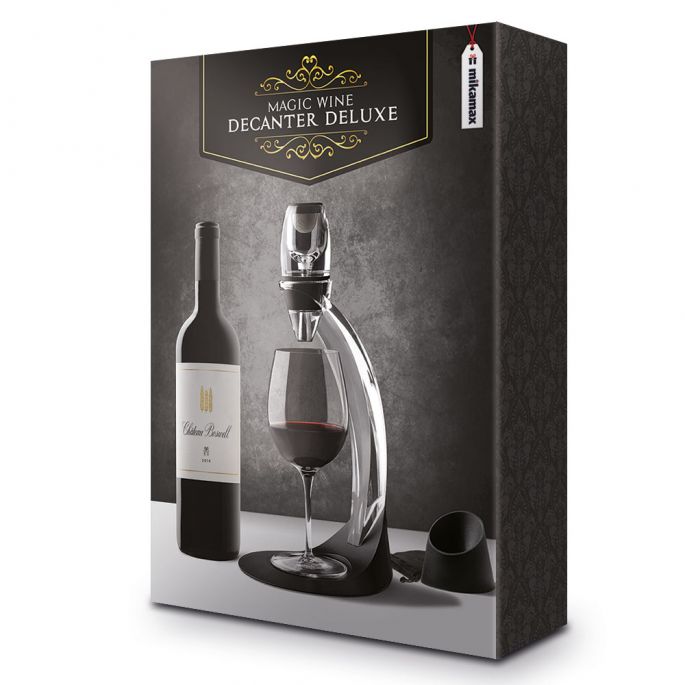 Wijn Decanteerder Deluxe - Vaatwasserbestendig - Incl. Standaard en Zeef - Magic Wine Decanter Deluxe