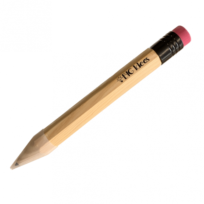 Groot Potlood XXL - 34 cm - Houtmateriaal - Inclusief Gum - Giant Pencil XL