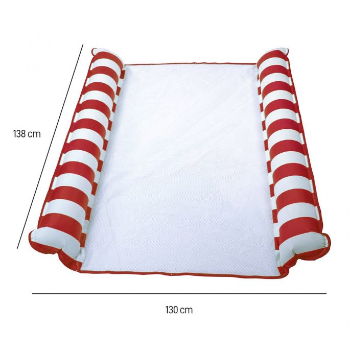 Waterhangmat XXL - Geschikt voor 2 Personen - Opblaasbaar - Groot Luchtbed 138 x 130cm - Waterhammock 