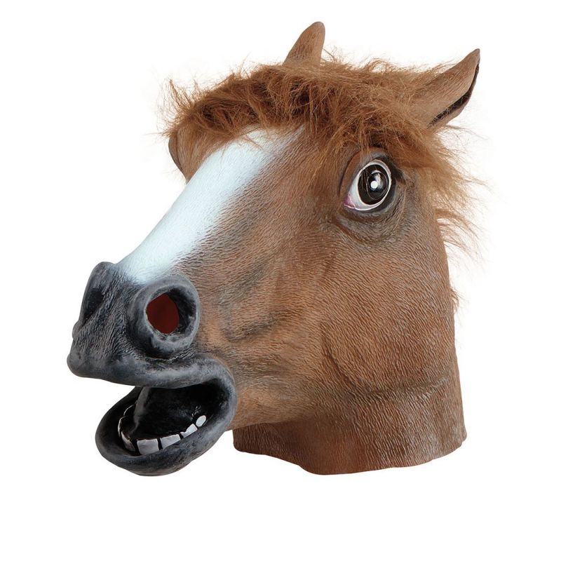 brand Hijgend het formulier Paardenmasker - Horse Head Mask Carnaval van €19,95 voor €10,95 |  MegaGadgets