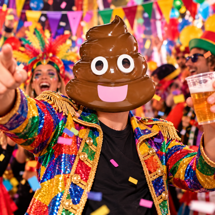 Emoji Poephoofd Masker