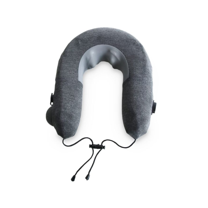 Inflatable neck pillow massager