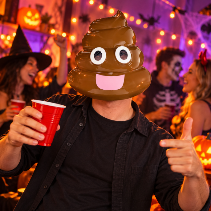 Emoji Poephoofd Masker