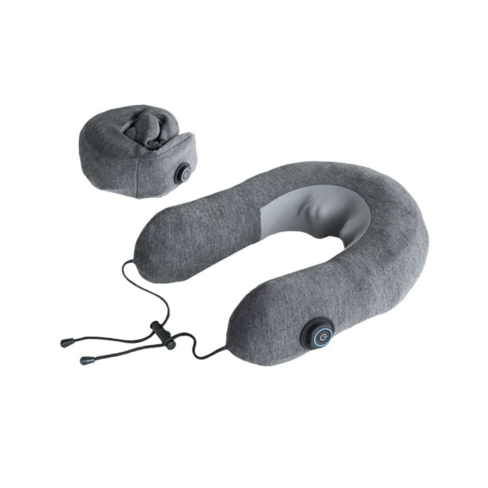 Inflatable neck pillow massager