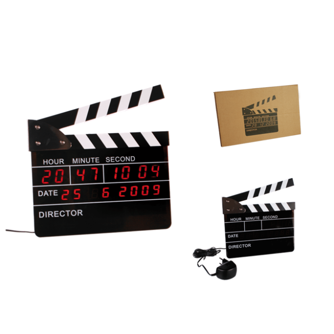 filmklapper wekker