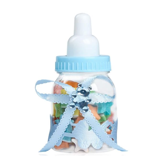 Mega baby fles blauw - Babyshower