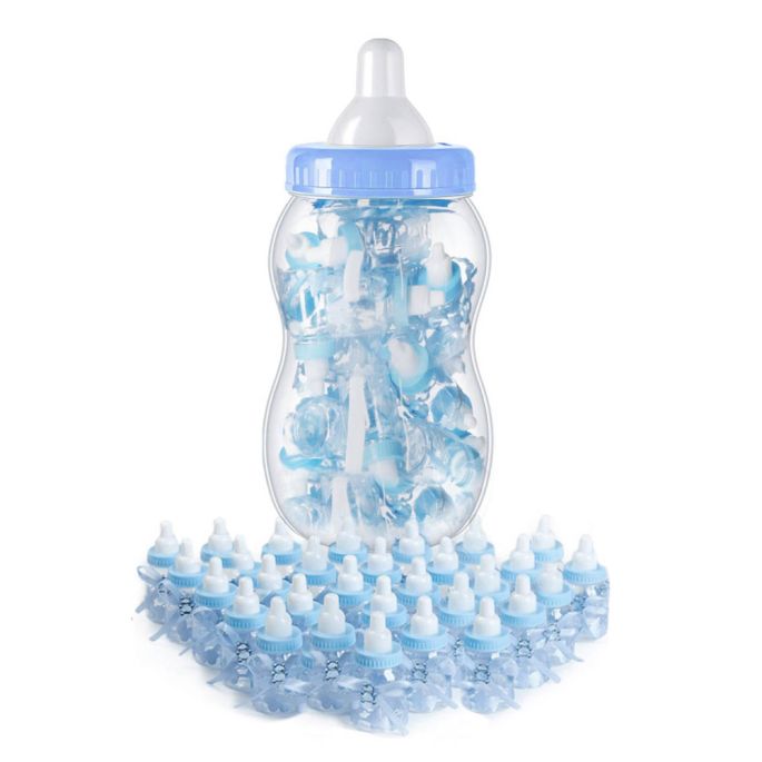 Mega baby fles blauw - Babyshower