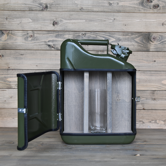 Jerrycan bacardi giftset 'Groen'