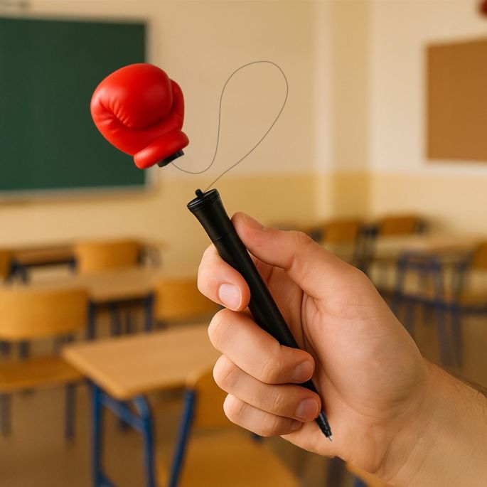 Ball Pen, Boxing Glove with activation mechanism