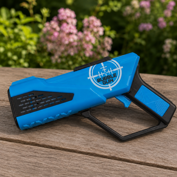 Bubble Gun met LED Blauw