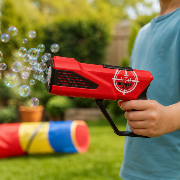 Bubble Gun met LED Rood