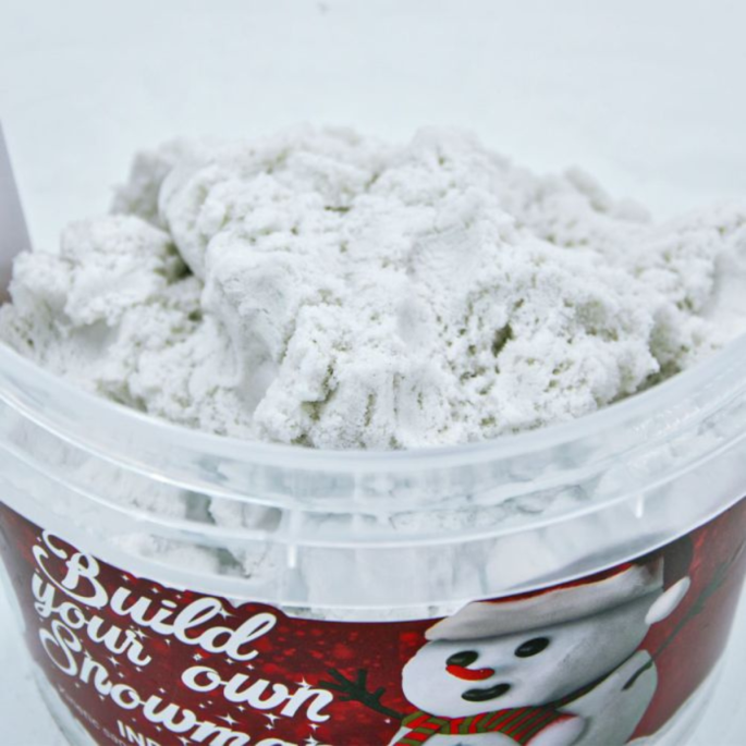 Bouw je eigen sneeuwpop – Kinetisch zand 2KG – Complete set