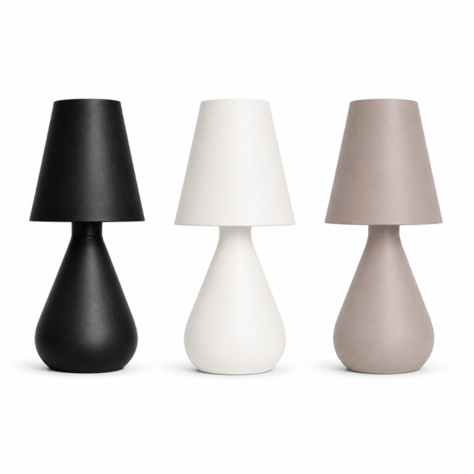 Cozy Maison oplaadbare tafellamp - Zwart, Wit of Taupe