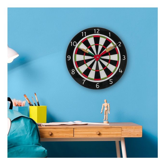Dartbord Klok - 30 cm on a wall
