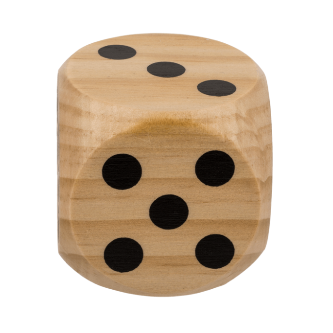 Houten dobbelsteen
