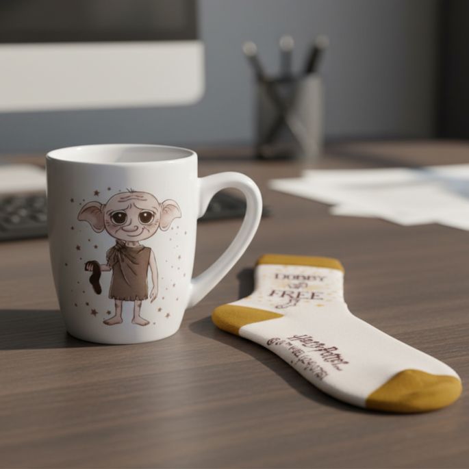 koffie mok met Dobby incl sokken