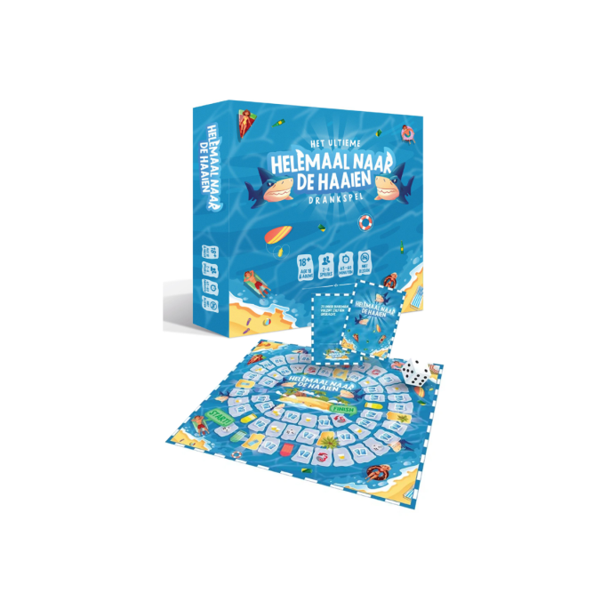 Drankspel helemaal naar de haaien