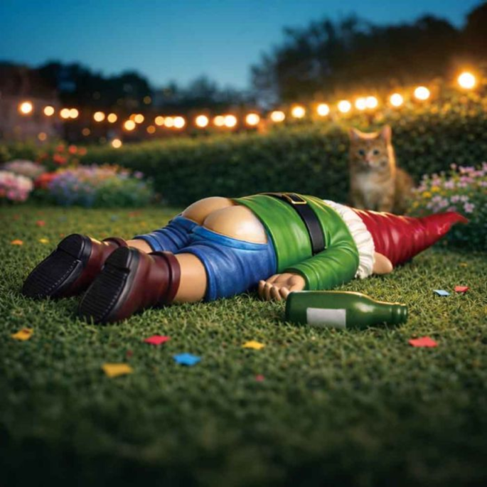 Drunken Gnome Passed Out