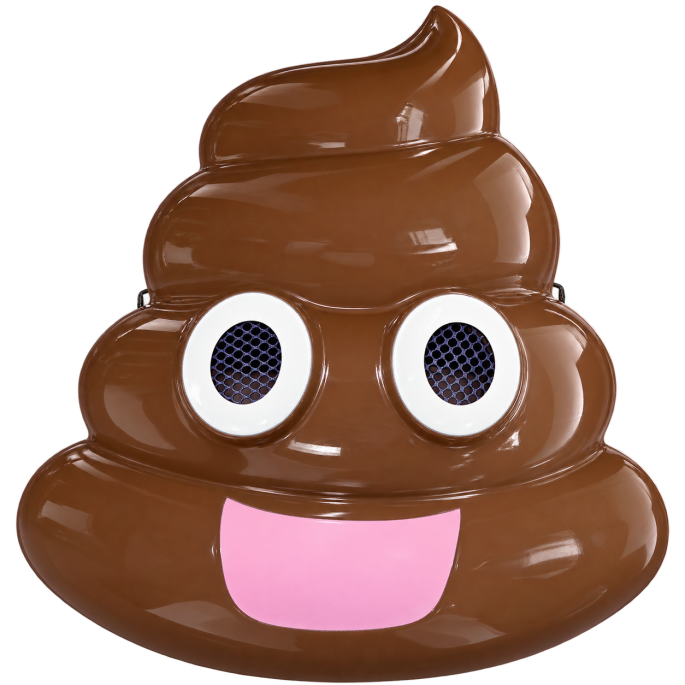 Emoji Poephoofd Masker