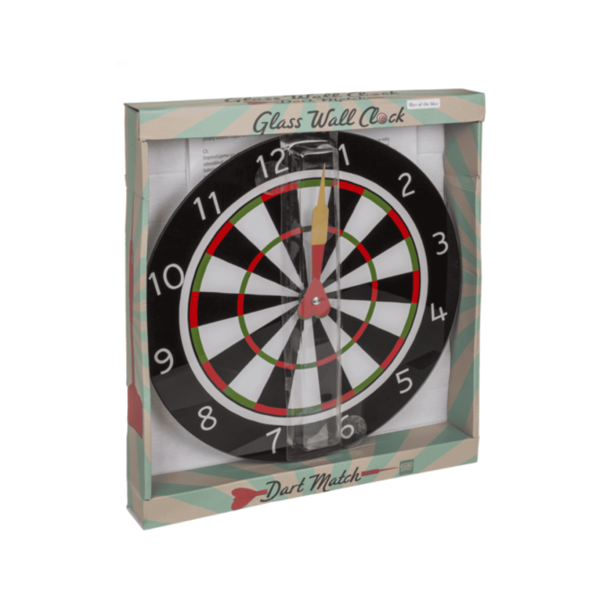 Glass-Wall clock, Dart Match