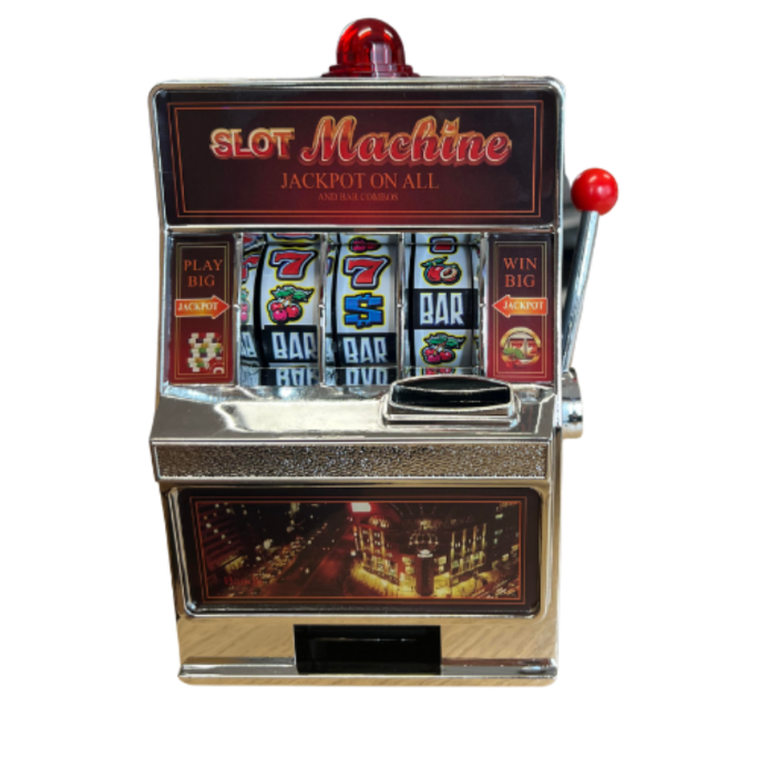 Spaarpot Gokkast - 19 x 13,5 cm .