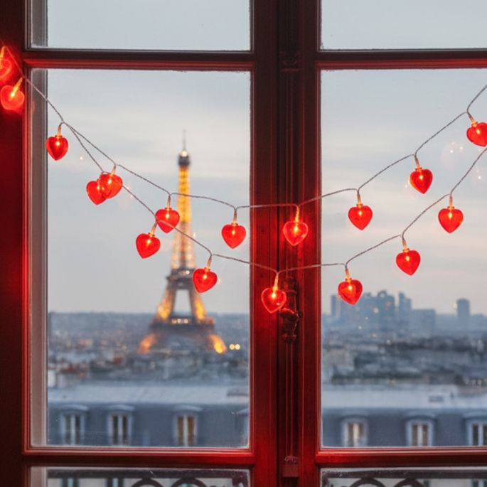 Hartjes slinger met rood licht