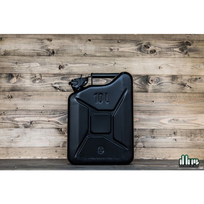 Stalen jerrycan zwart (10L)