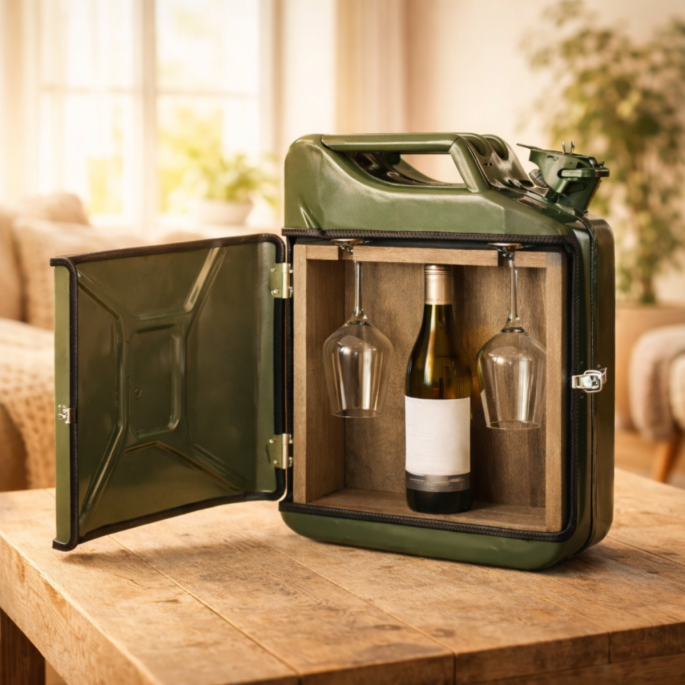 Jerrycan wijnbar 'Groen'