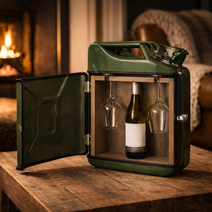 Jerrycan wijnbar 'Groen'