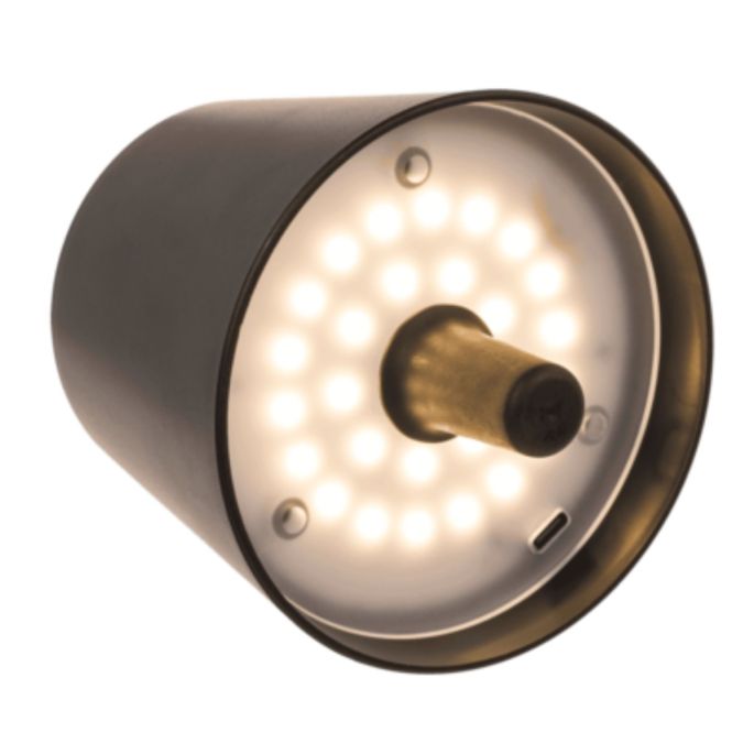 LED bottle lamp with USB-C port