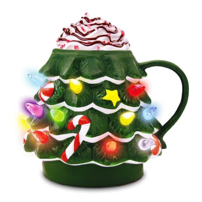 LED Kerstboom Mok – 200ml – Met Verlichting – Uniek Kerstcadeau