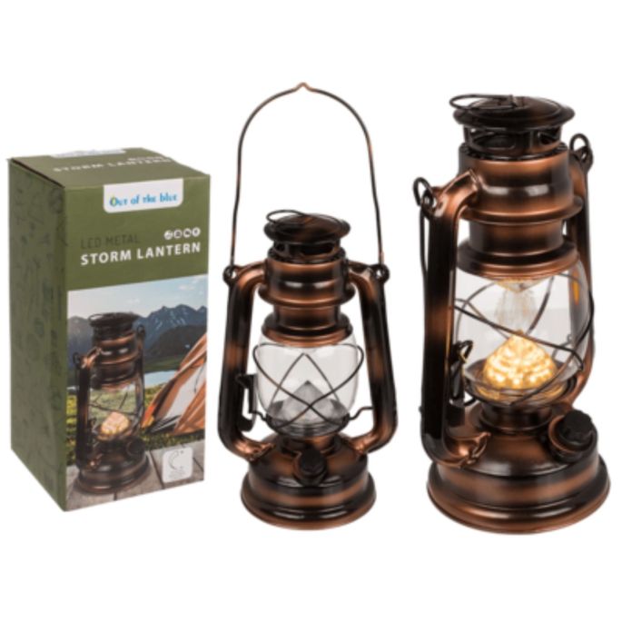 LED metal storm lantern