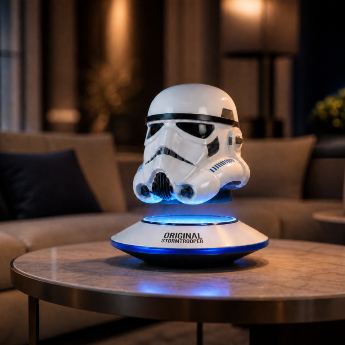 Levitating Stormtrooper Helmet