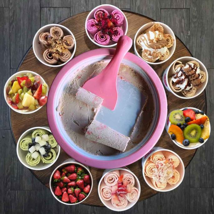 Rolled Ice Cream Grill