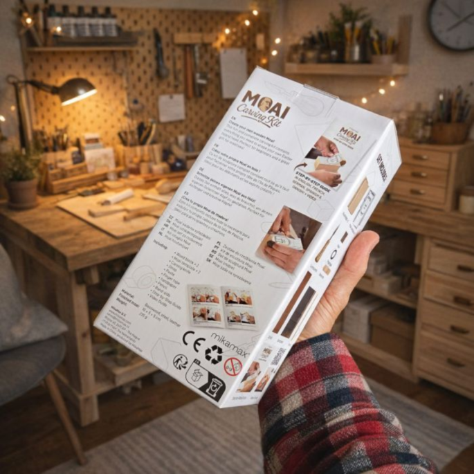 Moai Wood Carving Kit