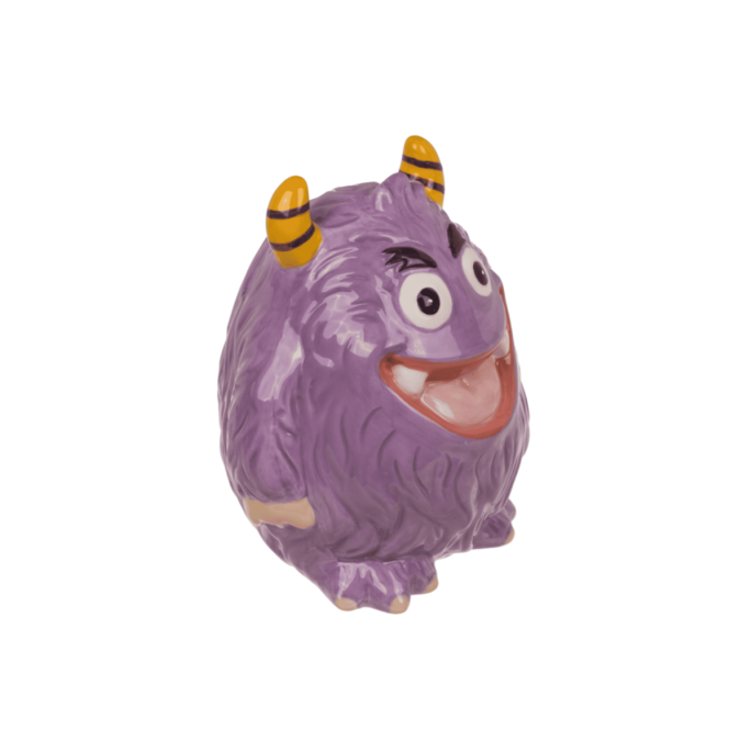 Paarse Monster Kinder Spaarpot van Keramiek