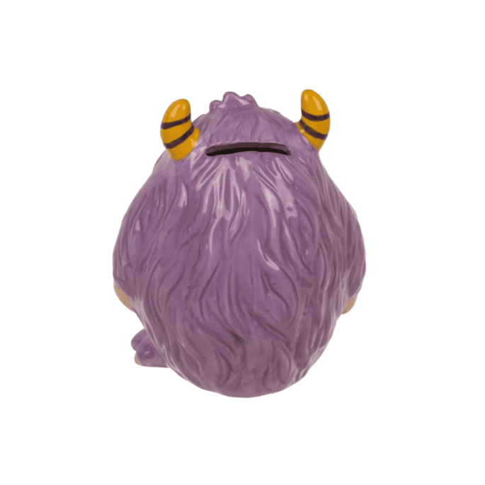 Paarse Monster Kinder Spaarpot van Keramiek