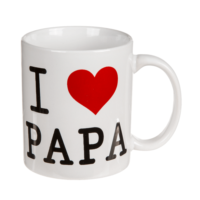 I love papa/mama mok met hart