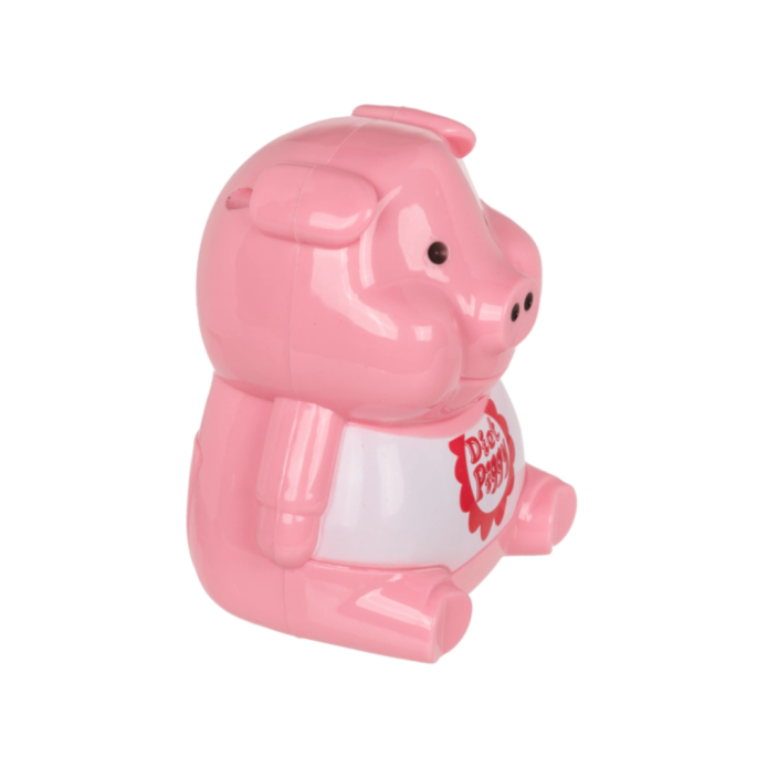 Het plastic dieet varkentje in de koelkast