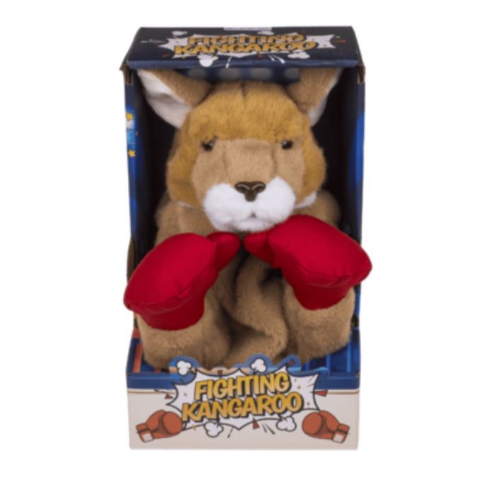 vechtende Kangaroo knuffel verpakking