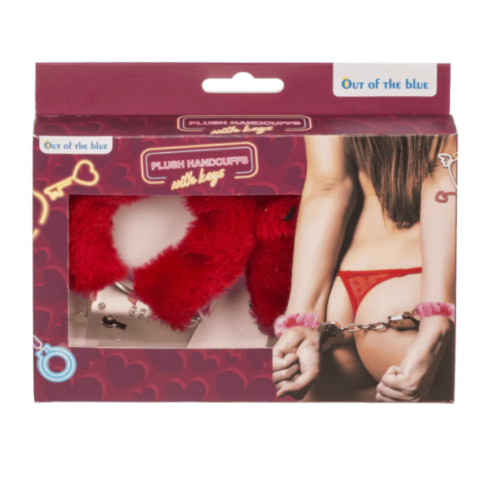 Plush Handboeien Rood