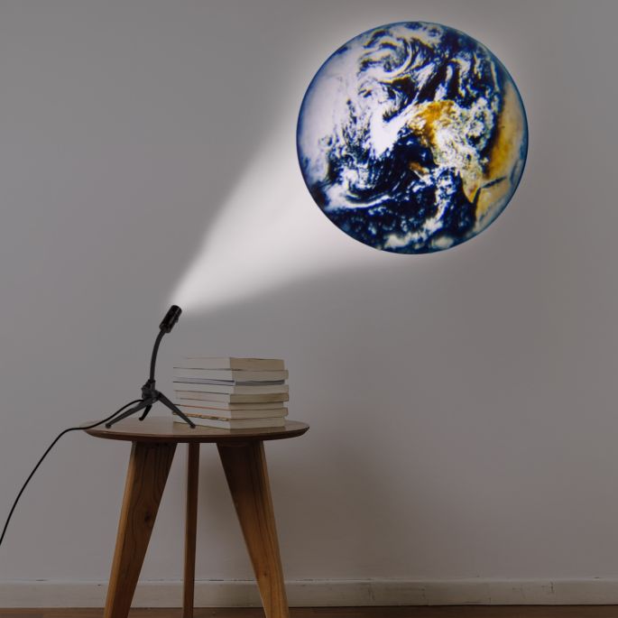 Projectielamp Aarde & Maan