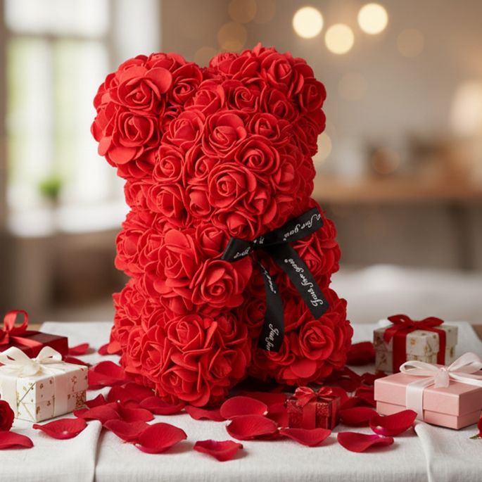 Beer gemaakt van rozen